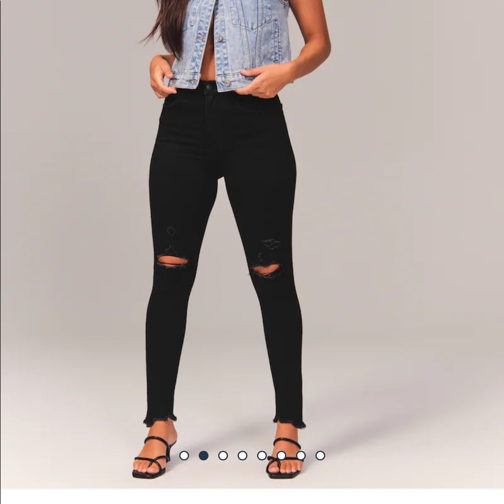 Abercrombie & Fitch Women's Black Skinny Jeans